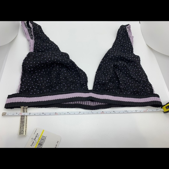 Free People Intimately NWT Black Purple Lace - Picture 3 of 5